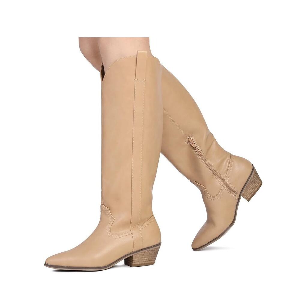 New Women's Knee High Boots Pointed Toe Size 8.5